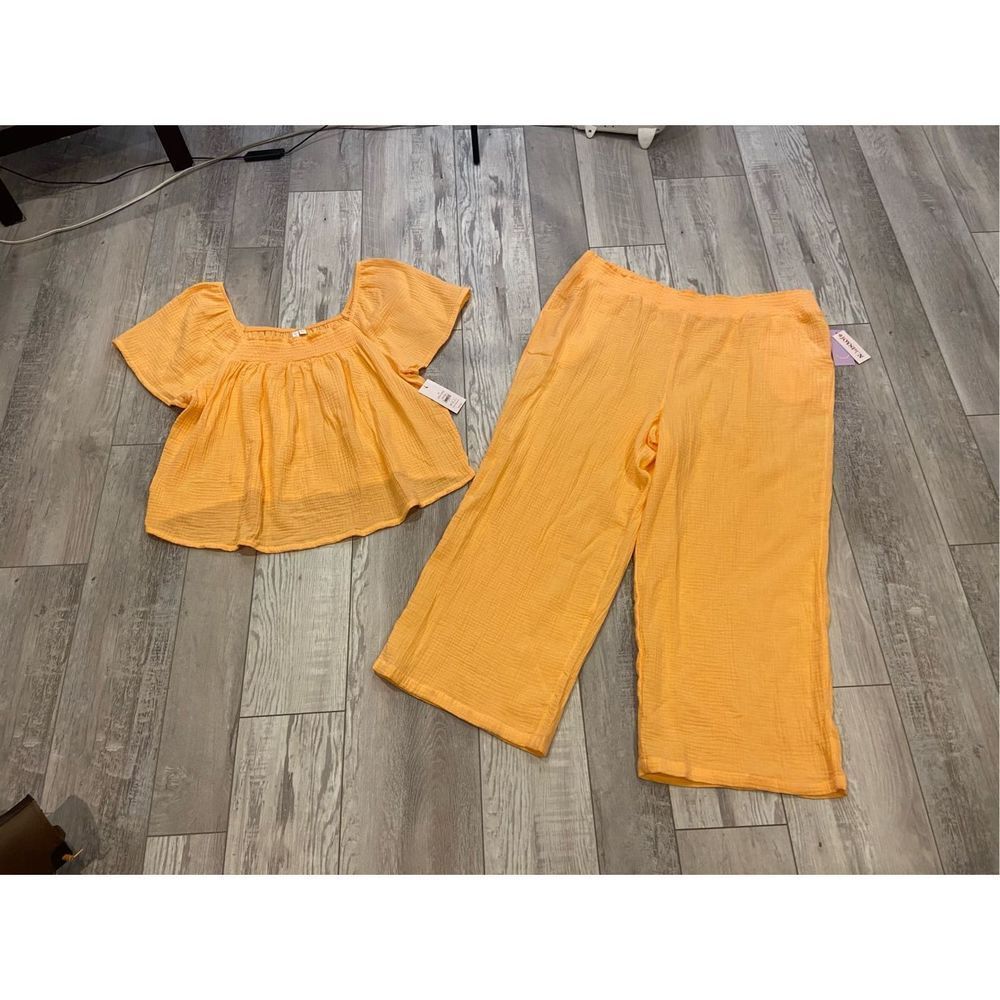 Joyspun coral, orange top and pants pajamas set size 2X